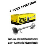 pozantiaksesuardunyasi Seger Marin Havalı Tek Borulu Korna 24 Volt. Tır Aksesuar Modifiye