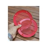 Pozart Audıo Systems 13Cm Hoparlor Ve Midrange Koruma Kapagi Kirmizi Plastik 1Takim (2Adet)