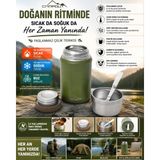 Pozart Paslanmaz Çelik Yemek Termosu 24SAAT Sıcak Bpa Free 600ML