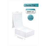 POZİTİF FORM 6x17 Kantar Fişi 2 Nüsha 2000 Adet , Beyaz Otokopili Sürekli Form (6''x17 cm)