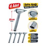 POZİTİF HIRDAVAT Beymes Katlanır Masa Ayağı, Katlanır Yer Sofra Ayağı,Yemek Masası Ayağı 4 Adet