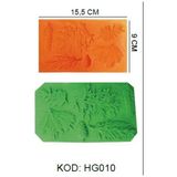Pozitif Silikon Kalıp Yaprak 6 Lı HG-010 - 1 Adet