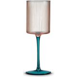 Pozzi Milano Modern Classic Pembe Cam 2'li Şarap Kadehi Seti - Standart