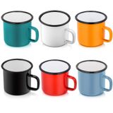 P&P CHEF Emaye Kamp Kahve Kupası 6'lı Set, Aile Toplantısı/Arkadaş Partisi/Kamp/Piknik/Balıkçılık, Hafif ve Taşınabilir - 12 oz (350 ml)