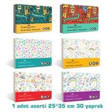 Pp Kapak Eğlenceli Resim Defteri 30 Yaprak 25 X 35 Cm