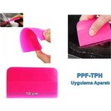 PPF/TPH Silikon Çekçek Ragle Cam Filmi Çekme Uygulama Aparatı Pembe 10x7.5cm