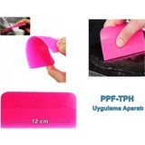 Ppf/tph Silikon Çekçek Ragle Cam Filmi Çekme Uygulama Aparatı Pembe 12X7.5CM - Renkli