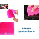 PPF/TPH Silikon Çekçek Ragle Cam Filmi Çekme Uygulama Aparatı Pembe 6x7.5cm