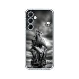 PPKin Samsung Galaxy A35 Uyumlu Pirate 2 Tasarımlı Şeffaf Kılıf