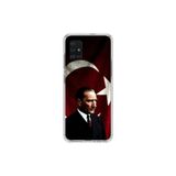 PPKin Samsung Galaxy A71 Uyumlu Şeffaf Kılıf Atatürk 4 Tasarımlı