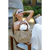 P&R Design Luxury Handmade Astarlı Kağıt İp El Çantası