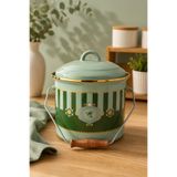 PR HOME Alaria Yeşil Emaye Bakraç 20 cm