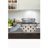 PR Home Enjoy Siyah Emaye 22 cm Kızartma Tenceresi