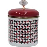 Pr Home Forte Red Emaye Baharatlık Kavanoz Orta Boy 12 cm - Kırmızı - 1,3 lt