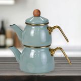 PR Home Soft Green Mini Model Emaye Çaydanlık