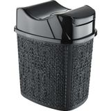 Practical Çöp Kovası 5,5 Lt. - 01-Siyah