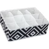 Practika 12 Bölmeli Çekmece Organizer Polyester Mozaik Desen 31X25X12 cm Kullanım Için - Seçenek