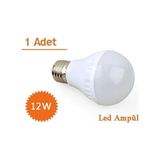 Practika 12W LED Ampul E27 Tasarruflu Parlak Beyaz Işık 50.000 Saat Kullanım