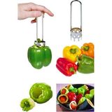 Practika Biberoy Dolma Biber Oyacağı Uzun Paslanmaz Metal 16 cm Kolay Kullanım