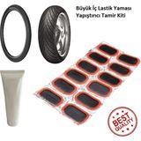 Practika Büyük Lastik Yaması Bisiklet Motor Lastiği 12 Adet Tamir Seti