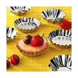 Practika Paslanmaz Çelik Kek Kalıbı 6 Adet 9 cm Derin Muffin Yapımı Için - Seçenek