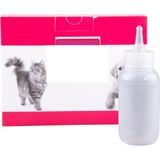 Practika Şeffaf Pet Biberon 50 ml Yavru Köpekler Için Silikon Emzikli Biberon