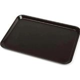 Practika Siyah Plastik Servis Tepsisi 10 Adet Midi Boy 44X32 cm Lokanta Fast Food Kullanım