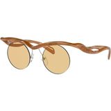 Prada 0pr A24S 13S80E 43 Unisex Güneş Gözlüğü - Kahverengi