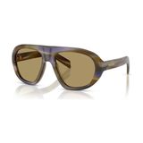 PRADA 0PR C05S 23G70G 57 Unisex Güneş Gözlüğü - Yeşil