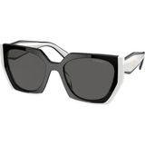 Prada 15WS 09Q-5S0 54-19 140 Siyah Beyaz Kadın Güneş Gözlüğü