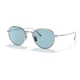 Prada 53WS 05Q05I 50 Metalik Yuvarlak Unisex Güneş Gözlüğü