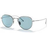Prada 53WS 05Q05I 50 Unisex Metalik Güneş Gözlüğü - Metal Gri