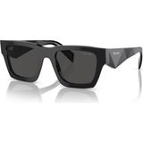 Prada A06S-50 16K08Z Güneş Gözlüğü Erkekler İçin UV Filtreli Asetat Kare Çerçeve Siyah
