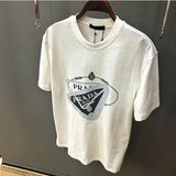 Prada Göğüs Baskılı T-Shirt - XXL - 001-Beyaz