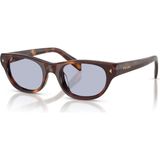 Prada Güneş Gözlüğü Kadın 50 mm Çerçeve Kahverengi Cat Eye Tasarım UV 400 Koruma 15W30X