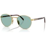 Prada Güneş Gözlüğü Pr B51S 53 5AK40K Unisex Metal Çerçeve ile Şık Tasarım UV400 Koruma - Altın