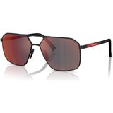 Prada Lınea Rossa 0ps A50S DG008F 60 Erkek Güneş Gözlüğü - Siyah
