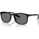 Prada Linea Rossa Prada PS A08S DG002G 56 Linea Rossa Erkek Polarize Kare Siyah Kemik Güneş Gözlüğü