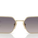 Prada PR A51S ZVN30C 58 Geometrik Gold Metal Kadın Güneş Gözlüğü