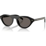 Prada PR B15S 16K731 51 Unisex Oval Siyah Kemik Güneş Gözlüğü