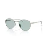Prada PR B51S 1BC40N 53 Oval Gri Metal Unisex Güneş Gözlüğü
