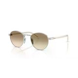 Prada PR B52S 1BC80K 49 Oval Gri Metal Unisex Güneş Gözlüğü