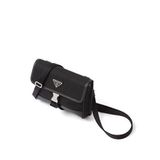 Prada Re-nylon Ve Saffiano Deri Telefon Kılıfı - Siyah