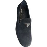 Prada Sport Prada Süet Metal Logolu Erkek Ayakkabı - 001-Lacivert