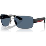 Prada Sport PSB52S 5AV06A 65 Erkek Güneş Gözlüğü - Metal Gri