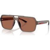 Prada Sports Ps A06S 29F50A 59 Erkek Güneş Gözlüğü - Kahverengi
