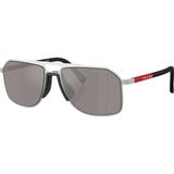 Prada Sports Ps B51S 18X80I 56 Erkek Güneş Gözlüğü - Gri