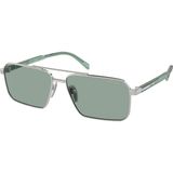 Prada SPRA57 1BC10G 58 Gri Erkek Güneş Gözlüğü
