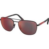 Prada SPS54Z DG0-08F 60 Siyah Erkek Güneş Gözlüğü