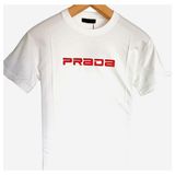 Prada T-Shirt - XL - 001-Beyaz